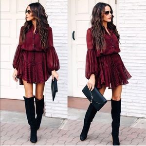 COPY - Brand new never worn Vici red plaid dress …